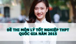 Đề thi môn Vật lý tốt nghiệp THPT Quốc gia năm 2015